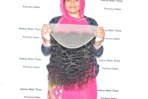 Super Grande Qualité Indien Remy Cheveux Frontaux Bouclés Fournisseur Vierge Remy Assurance Qualité Non Transformés Bruts De l'Inde à vendre - Product Image 3