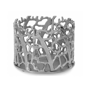 Bougeoir chauffe-plat en aluminium à l'aspect élégant Bougeoir votif de designer pour la décoration de la salle de dessin - Product Image 1