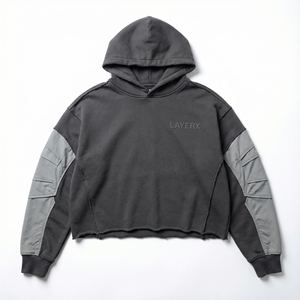 Sudadera con Capucha de Invierno para Mujer, Estilo Urbano, 500 g/m², Poliéster/Algodón, Manga Apilada, Estampado Gráfico, Fabricante - Product Image 1