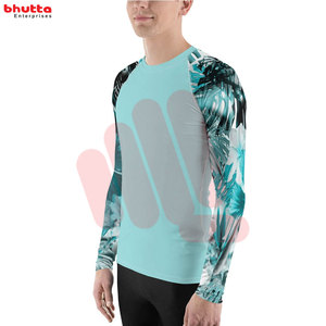 Vente chaude Rush Guard Hommes Taille Personnalisée Confortable Compression Fitness Rash Guard À Manches Longues Hommes Compression Rash Guard - Product Image 5