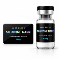 Étiquettes personnalisées pour flacons de 3 ml et 10 ml, autocollants holographiques pour flacons de médicaments, étiquettes adhésives imperméables pour flacons en verre, impression de logo personnalisée