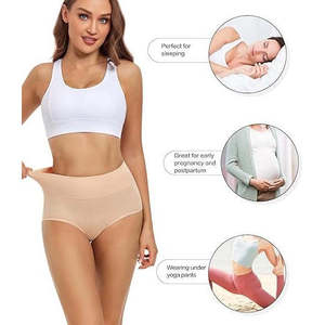 Lot de 4 sous-vêtements en coton pour femmes, taille classique, couvrance complète, tailles régulières et plus, antibactériens, respirants, durables - Product Image 3