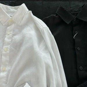 Mens Set Casual Solid Color <b>Sunscreen</b> Long Sleeved Shirt Shorts Summer Breathable Japanese Two-Piece Set Men's Clothing Unisex - Product Image 4