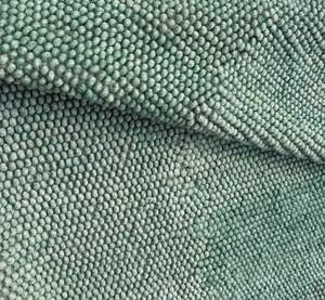 Tapis abstrait en laine tissé à la main |   Tapis écologique antidérapant extra épais vert sarcelle avec envers en coton |   Plancher de chambre à coucher moderne - Product Image 6