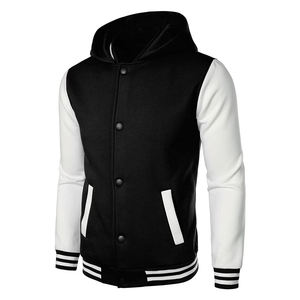 Chaqueta de invierno Varsity Letterman para hombre, chaqueta de béisbol universitaria personalizada de alta calidad con mangas de cuero y logotipo bordado - Product Image 2