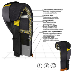 2024 Top Qualité Personnalisé Imprimé Marque Privée 8-16 oz Gants De Boxe Séchage Rapide Respirant Gants De Boxe Conception Personnalisée - Product Image 6