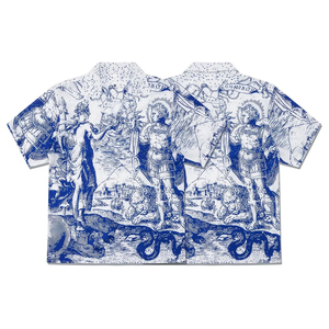 Tropical Printed <b>Cuban</b> Collar <b>Men's</b> Polyester Cotton Short Sleeve Casual Fashion Beach <b>Shirt</b> UV Protection Breathable Fabric - Product Image 4
