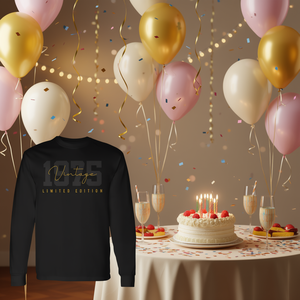 T-shirt vintage a maniche lunghe per il 50° compleanno, edizione limitata, 50 Year Old Est. 1975 per Promozioni - Product Image 3