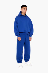 Survêtement 2 pièces en coton et polyester unisexe à manches longues pour un usage quotidien Haut à capuche décontracté Respirant Écologique Séchage rapide Solide - Product Image 3