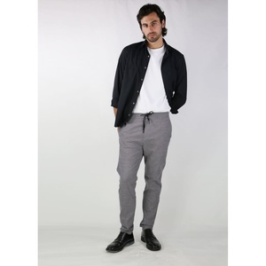 City Tenwool Slim Fit Pantalones 100% Algodón Spandex Anti-Pilling Lavado de colores Logotipo personalizable Straight Patchwork XL 6XL para invierno - Product Image 1