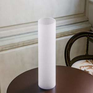 HST2514FR - Frosted Glass Hurricane Candle Shade Chimney <b>Tube</b> [No Bottom] - 2.5 x 14 - Product Image 2