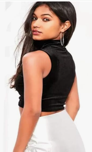 Fashion New Arrivals Autumn Women Women's Black <b>top</b> <b>velvet</b> Slim Cut <b>Top</b> <b>Velvet</b> <b>Corset</b> for women - Product Image 4