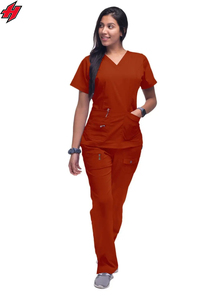 ชุดเครื่องแบบพยาบาลสำหรับผู้หญิงชุดวิ่งผ้ายืดสำหรับผู้หญิงชุดเครื่องแบบพยาบาลสำหรับใส่ได้ทั้งชายและหญิงโลโก้แบบกำหนดเอง - Product Image 6