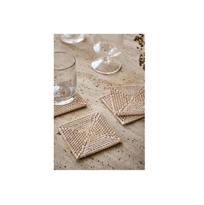Posavasos de alta calidad y precio barato de tamaño personalizado con posavasos de ratán tejido a mano a la venta - Product Image 2