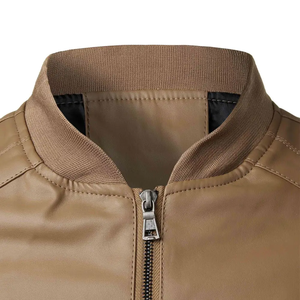 New Arrival OEM Wholesale Men <b>Leather</b> Jacket <b>High</b> Quality <b>Top</b> Trending Men <b>Leather</b> Jacket with Customized logo jacket for men - Product Image 3