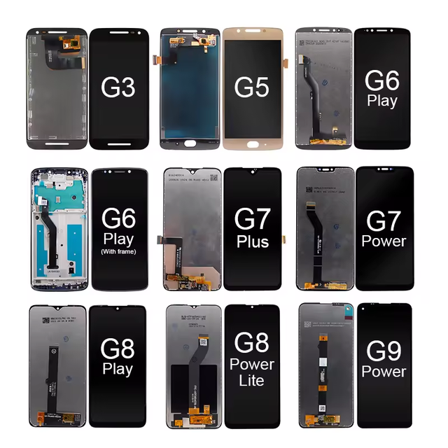 Original High Quality Touch Digitizer Screens for Motorola Moto G6/G7/G8/G9/G10/G20/G30/G31/G73/G84-1 Year Warranty 100% Tested