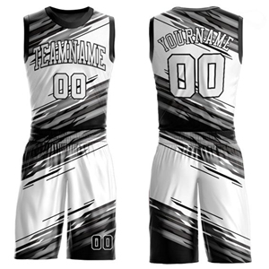 Vêtements de basketball unisexes personnalisés en gros, respirants, à séchage rapide, sans manches, en polyester, ensembles de vêtements de sport, impression par sublimation, uniformes - Product Image 5
