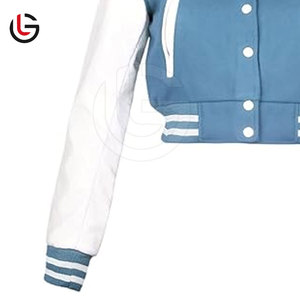 <span class=keywords><strong>Giacca</strong></span> Letterman <span class=keywords><strong>Oversize</strong></span> da <span class=keywords><strong>Donna</strong></span>, Materiale Lavorato a Maglia Resistente, Comoda e Traspirante, Imbottitura in Cotone Invernale, Fodera in Lana - Product Image 6