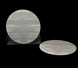 2025 nouvel ensemble de banc en plexiglas rond moderne avec base durable de 8 pièces pour l'affichage et les cadeaux de stockage Judaica - Product Image 5