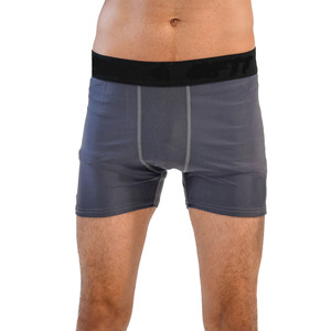 กางเกงขาสั้นรัดกล้ามเนื้อผู้ชายขายส่ง แบรนด์ส่วนตัว ผ้าฝ้าย 100% สีพื้น โลโก้สั่งทำได้ สำหรับออกกำลังกายและเล่นกีฬา - Product Image 4