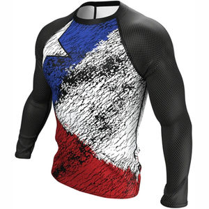 Rashguard de MMA de Alta Calidad, Ropa Deportiva, Rashguard de MMA de Spandex y Poliéster, Servicio OEM Personalizado - Product Image 3