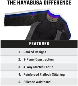 Chemises de sport à compression élastiques personnalisées en gros avec logo pour hommes, manches longues, chemises MMA pour hommes - Product Image 6