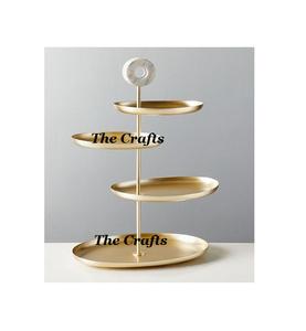 Soporte Redondo para Pastel de Dos Niveles, Soporte de Hierro para Servir Postres, Último Diseño, Soporte de Hierro para Servir Pastel en Venta - Product Image 3