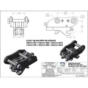 Nouvel adaptateur de couplage rapide pour excavatrice 2024 GEM 100MLC TB Linkage pour des changements rapides de godets sur chantier accidenté - Product Image 4