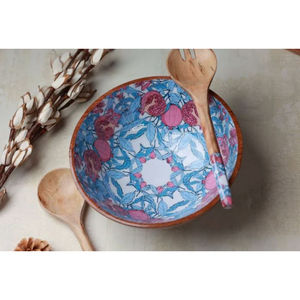 Tazón de sopa de aperitivos de madera de último diseño, vajilla, utensilios de cocina y vajilla para el hogar, tazón para servir alimentos a precio de mayorista - Product Image 1