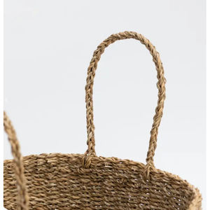 Essentials Basket paniers en jonc de mer fabricant de stockage panier en jonc de mer avec poignées adaptées à la décoration intérieure fabriquée au Vietnam - Product Image 5