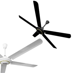 Vente en gros 56 pouces Ghana AURA Ventilateur de plafond métal léger blanc de haute qualité avec moteur entièrement en cuivre et pales en aluminium OEM Air - Product Image 2