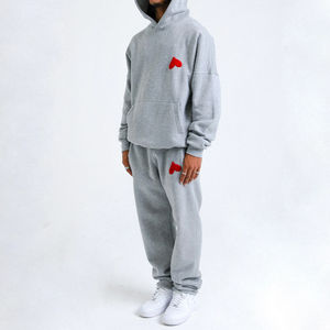 2024 survêtement évasé deux pièces personnalisé pour hommes vêtements décontractés empilés avec votre logo de conception taille XL pour l'hiver - Product Image 1