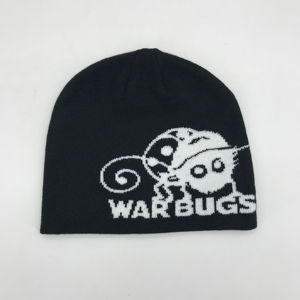 Custom Skully Jacquard <b>Knit</b> Reversible Skull Cap Beanie Low MOQ Beanie Y2K <b>Animal</b> <b>Pattern</b> logo Mohair Beanie 2025 - Product Image 2