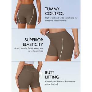 Short taille haute à séchage rapide pour femme avec technologie extensible dans les 4 sens pour les activités quotidiennes et sportives - Product Image 5