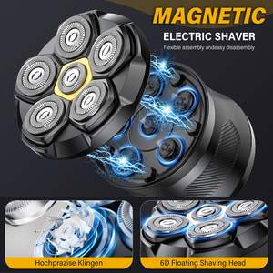 Tondeuse Électrique Rechargeable pour Hommes, Utilisation Humide/Sèche, Étanche IPX7, Lavable, Affichage Intégré - Product Image 4