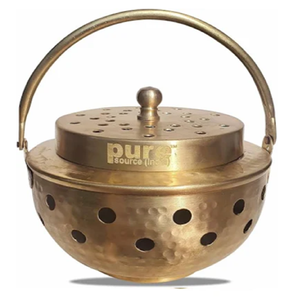 ตัวกระจายกลิ่นหอมทองเหลืองอเนกประสงค์พร้อมด้ามจับแบบตอกและถือเหมาะสำหรับการเผาการบูร - Product Image 1