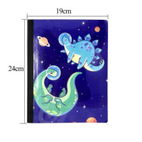 Carnet de composition écologique chinois à reliure cousue, motif dinosaure, 19x24CM, fournitures scolaires