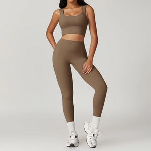 Leggings de yoga de cintura alta para mujer, de longitud completa, sin costuras, con diseño hueco, efecto levantacola, control de abdomen, elásticos en cuatro direcciones, Spandex/Nylon, XS - Product Image 2