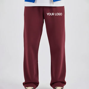 กางเกงสเวตแพนท์ทรงขาบานผ้าเฟรนช์เทอร์รี่เนื้อหนัก 100% ผ้าฝ้าย สไตล์สตรีทแวร์ ขายดี พร้อมปักโลโก้ตามสั่งสำหรับผู้ชาย - Product Image 4