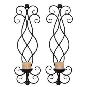 Candelabros clásicos de hierro forjado con detalles decorativos y brazos elegantes para una adición atemporal a cualquier entorno formal - Product Image 6