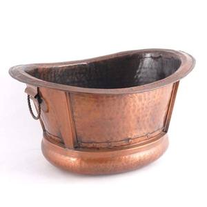 Baignoire en cuivre pur très demandée pour hôtel et décoration intérieure, disponible au meilleur prix en provenance d'Inde - Product Image 2