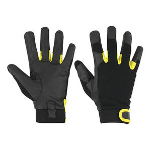 Gants de mécanicien en cuir synthétique au meilleur design, port confortable, respirant, antidérapant, personnalisable, haute qualité, tendance, uni - Product Image 1