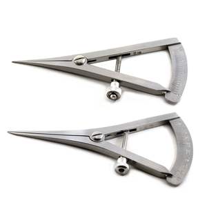 Premium construido ALEMÁN CASTROVIEJO HUESO CALIPER Manual Curvo CE ISO Aprobado Instrumentos de medición dental de acero inoxidable - Product Image 6