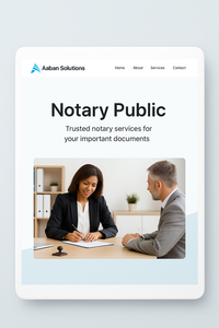 Notaire Public Services de conception de sites Web Experts professionnels en développement Web offrant des solutions commerciales fiables et abordables - Product Image 5