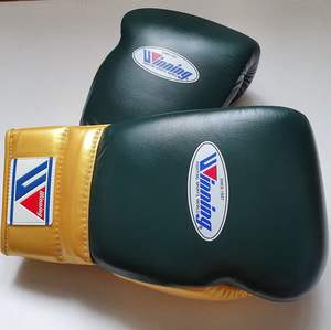 Gants de boxe de qualité supérieure en cuir véritable, à lacets, avec logo personnalisé, vente en gros, prix raisonnable, unisexe, pour adultes - Product Image 4