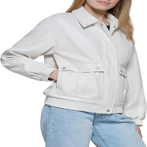 2025 Abrigo acolchado de invierno personalizado para mujer de alta calidad pato sólido Denim Stand Collar logotipo frontal cierre de cremallera tejido transpirable - Product Image 2