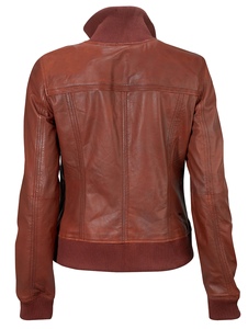 แจ็คเก็ตหนังแท้สำหรับผู้หญิง รุ่นใหม่ล่าสุด ปี 2026 สำหรับขี่มอเตอร์ไซค์ แฟชั่นกลางแจ้ง ฤดูหนาว  รับสั่งทำพิเศษ - Product Image 5