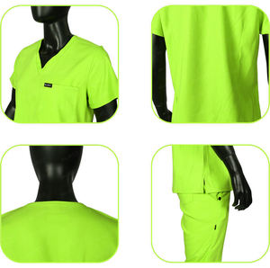 Blaze Fight Wear Classic Scrubs Conjuntos de uniformes Cuello alto Manga corta con un ajuste perfecto - Product Image 5