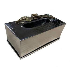 Dernière conception de boîte à mouchoirs décorative pour la maison boîte à mouchoirs de couleur noire de haute qualité pour la décoration de la table de l'hôtel boîte à mouchoirs - Product Image 4