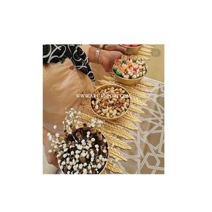 Cuencos para servir de Chocolate de latón chapado en oro más vendidos, diseño de hojas, mesa de comedor de restaurante de Metal, cuenco de servidor de Chocolate - Product Image 1